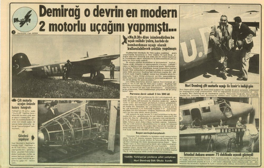 Türkiye'de İlk Uçak Ne Zaman Üretildi